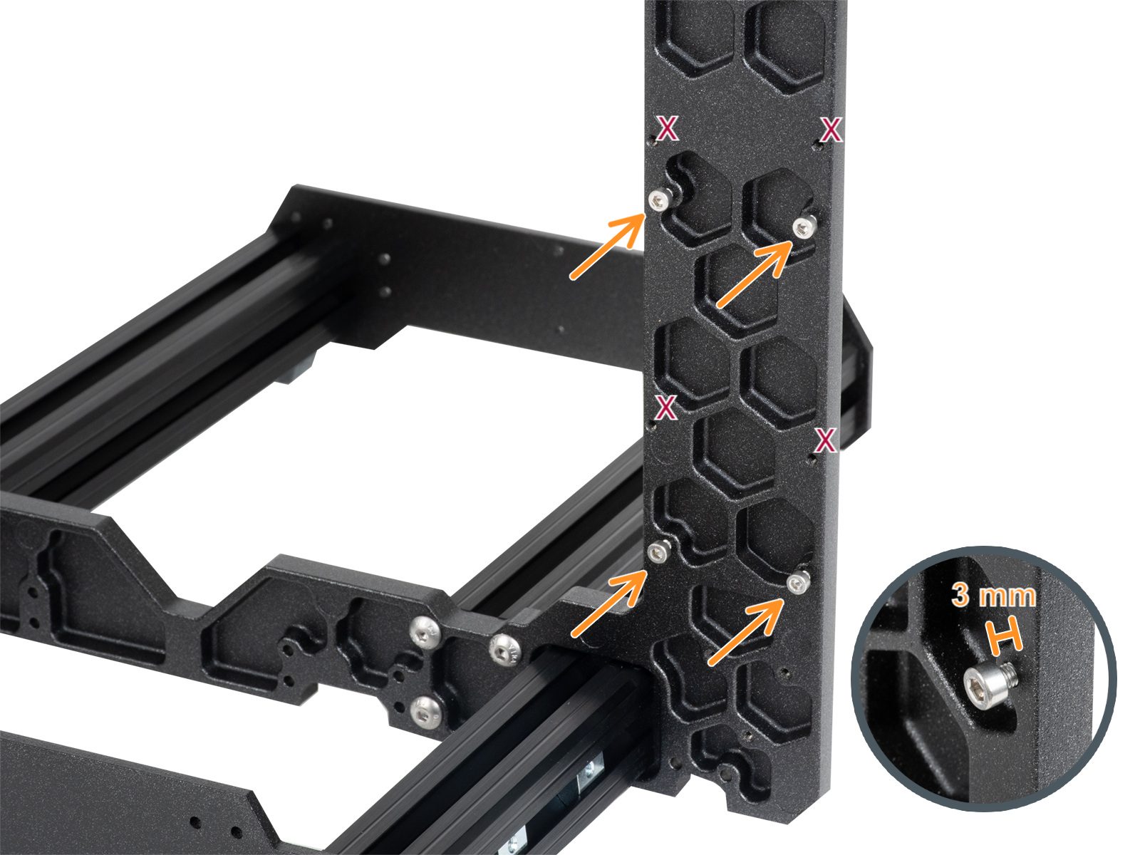 Montando la caja xBuddy: insertando los tornillos