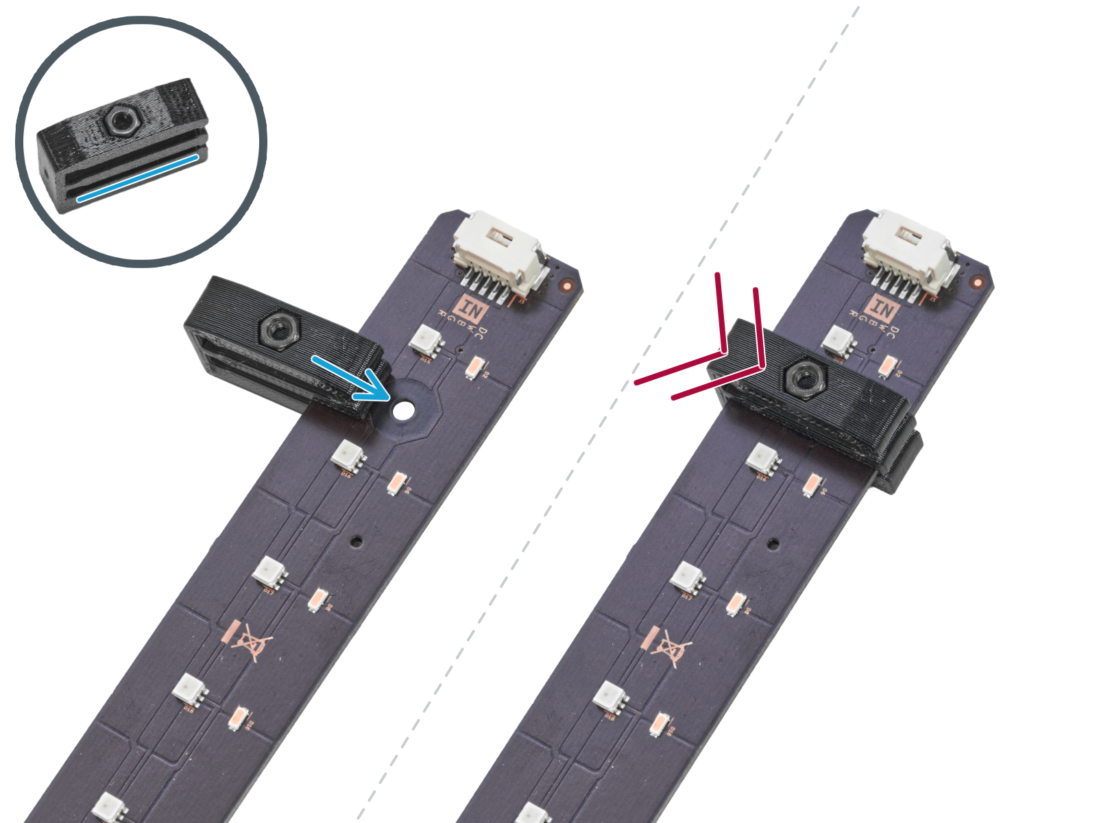 Assembling the LED strip (add-on)