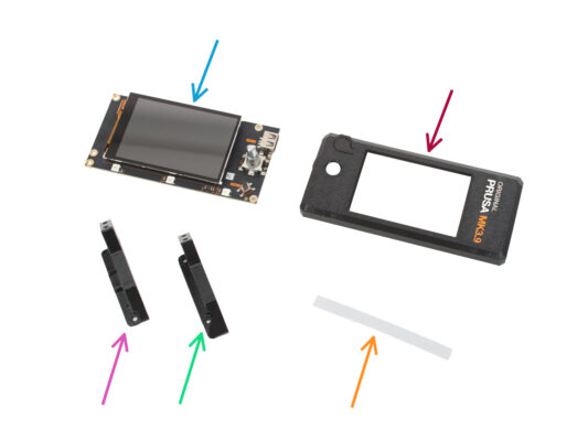 Assemblage du xLCD : préparation des pièces