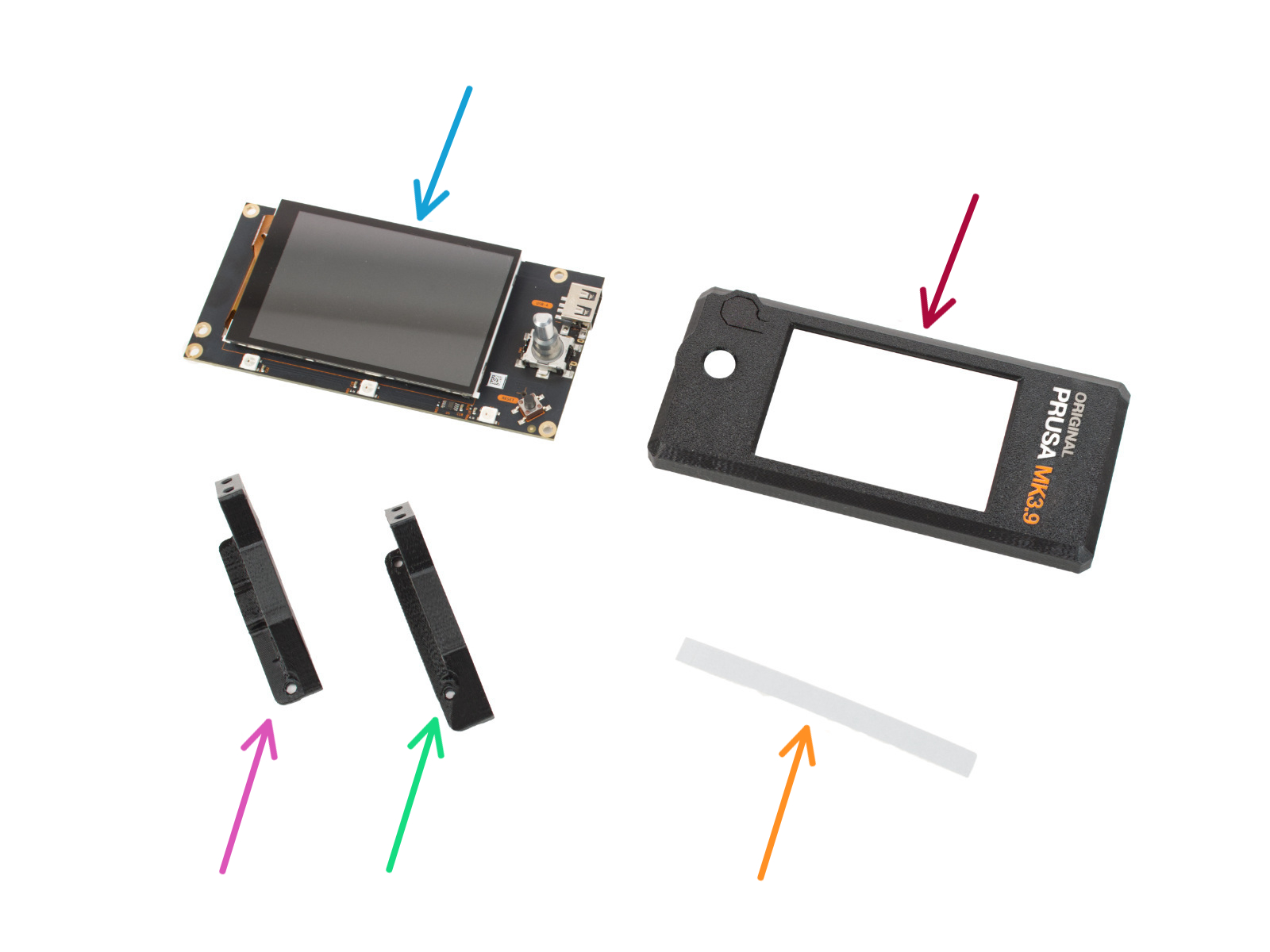 xLCD Montage: Vorbereitung der Teile