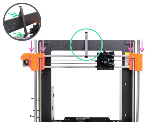 Assembling the X-axis and smooth rods