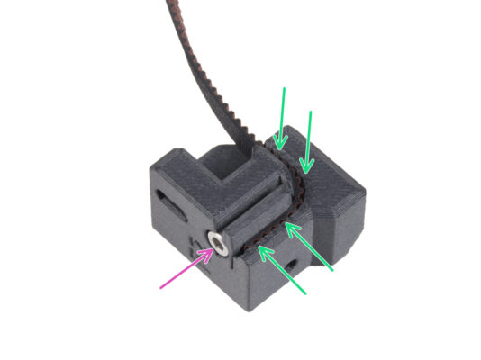 Colocación del Y-motor-holder