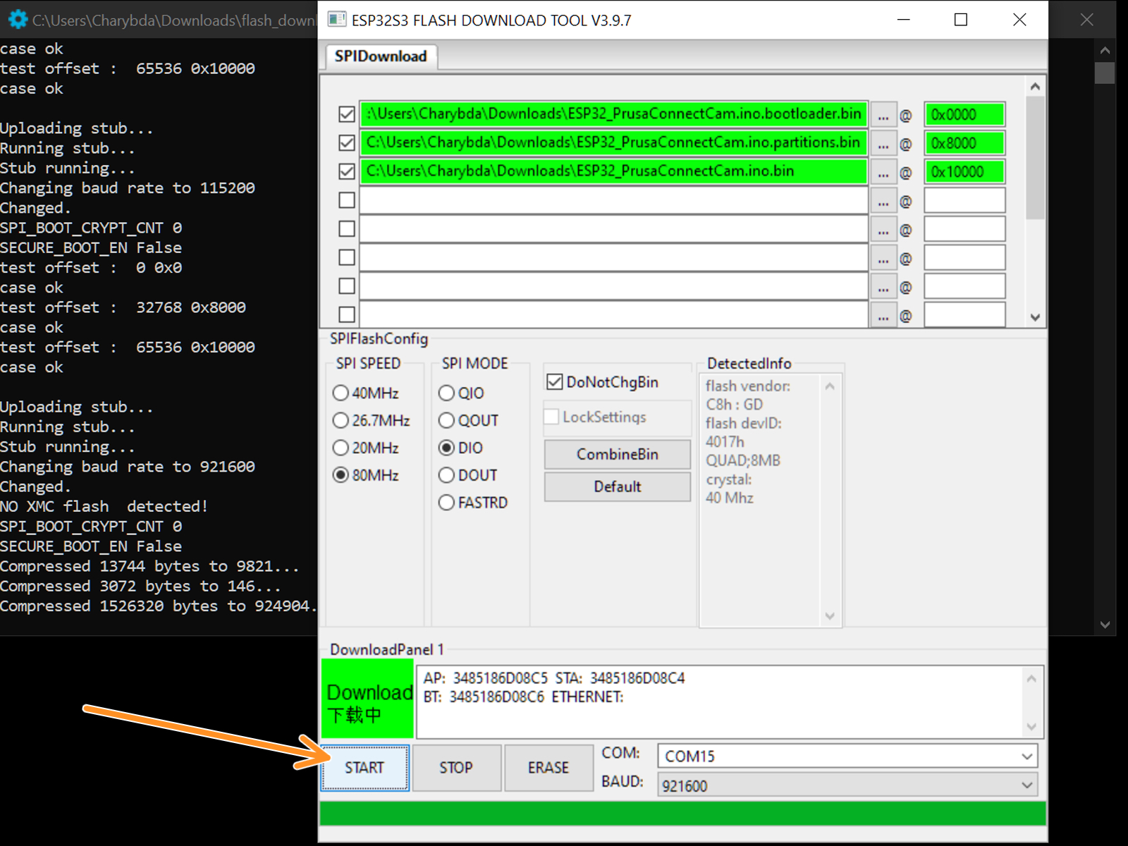 Erasing and Flashing