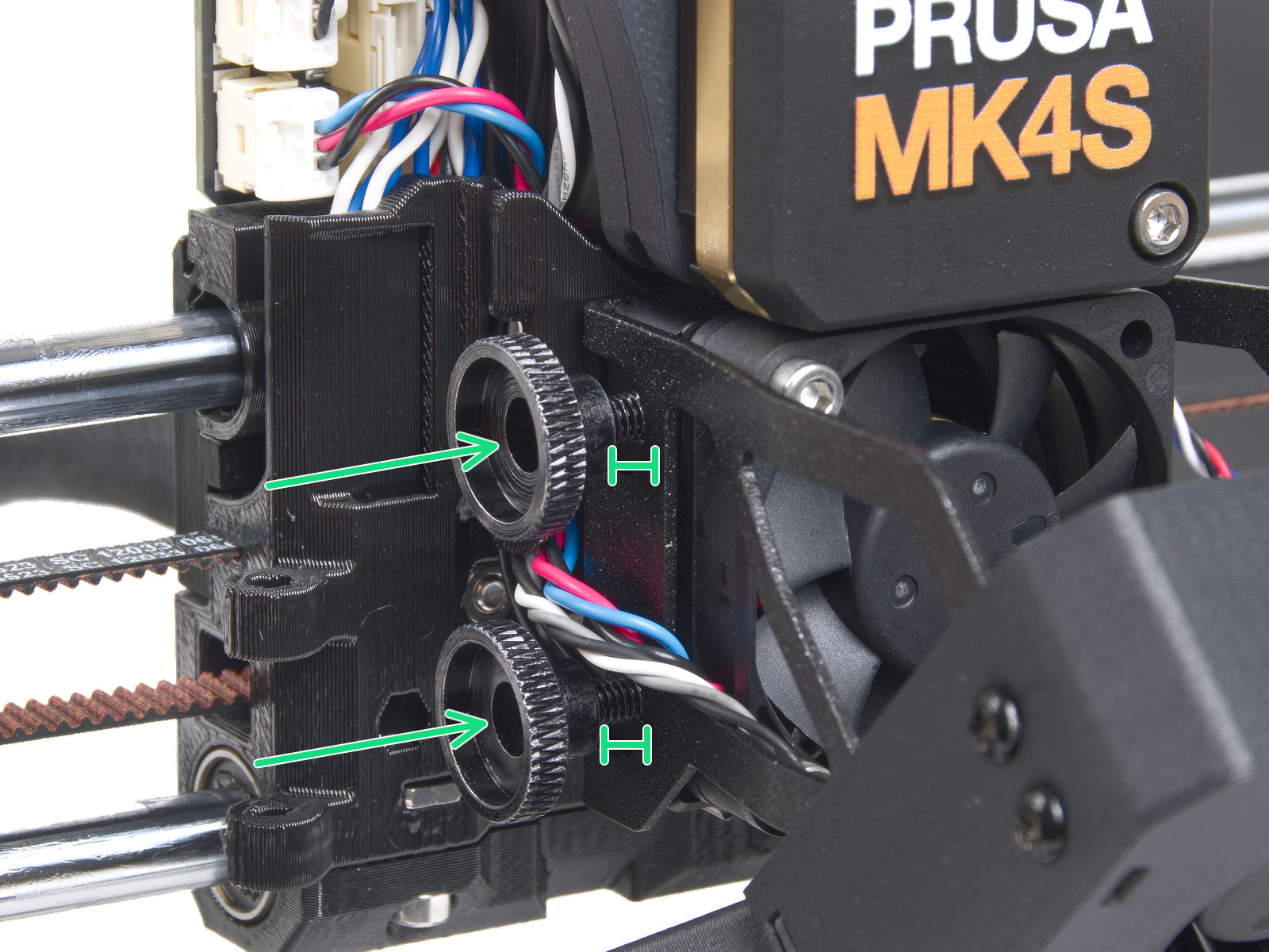 Inserting the hotend assembly