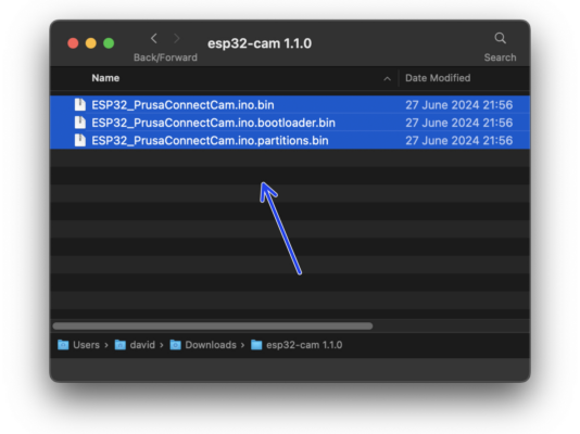 Herunterladen der Firmware-Dateien