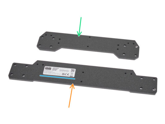 Y-axis: front and rear plate preparation