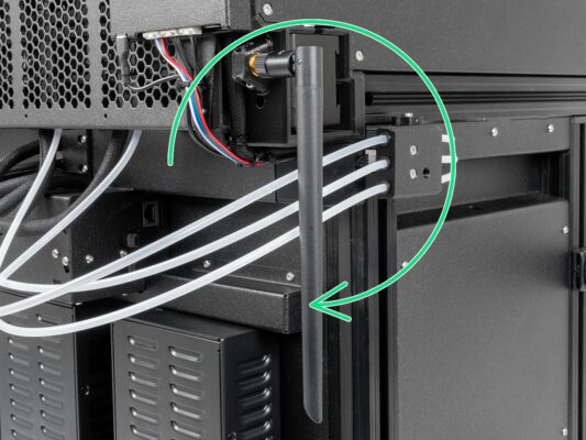 Rotation de l'antenne wifi