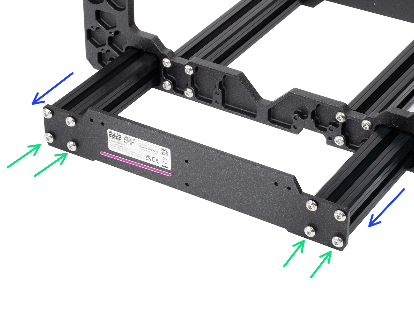 Y-axis: rear plate assembly