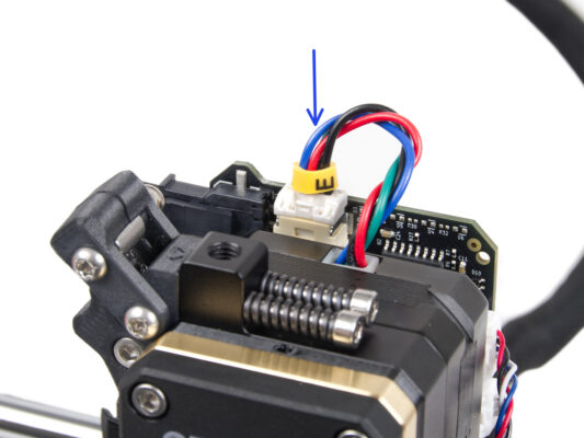 Anschließen der Extruder-Kabel