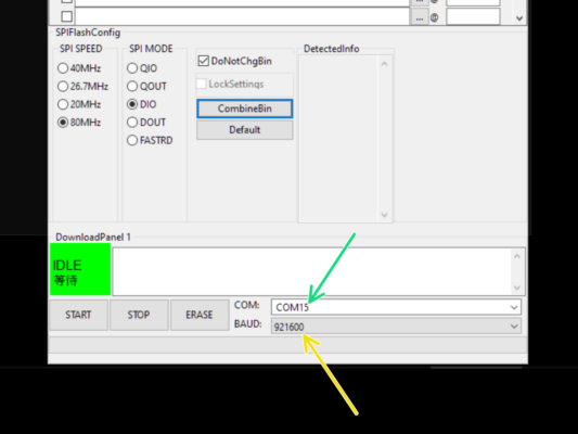 Configuration de l'outil de flashage (partie 2)