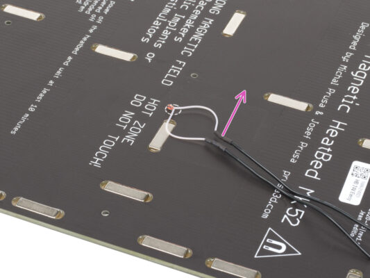 Removing the heatbed thermistor