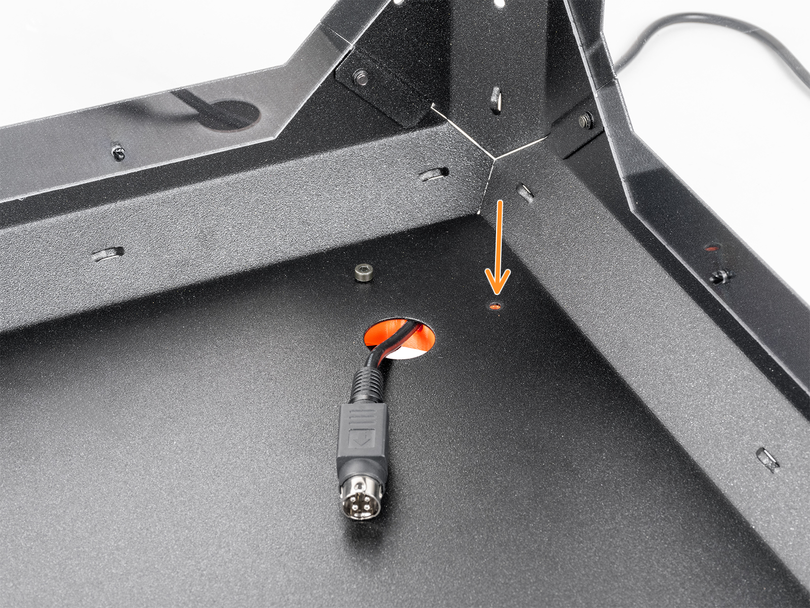 Securing the printer PSU cable