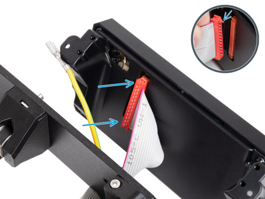 Connecting the assembly (xLCD A)