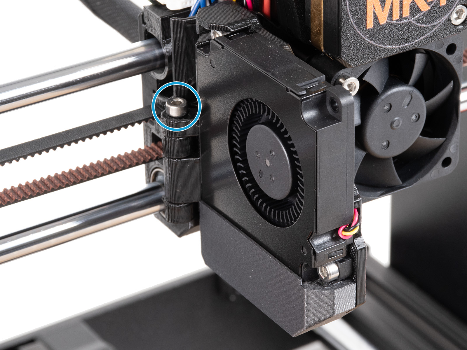 Removing the print fan assembly