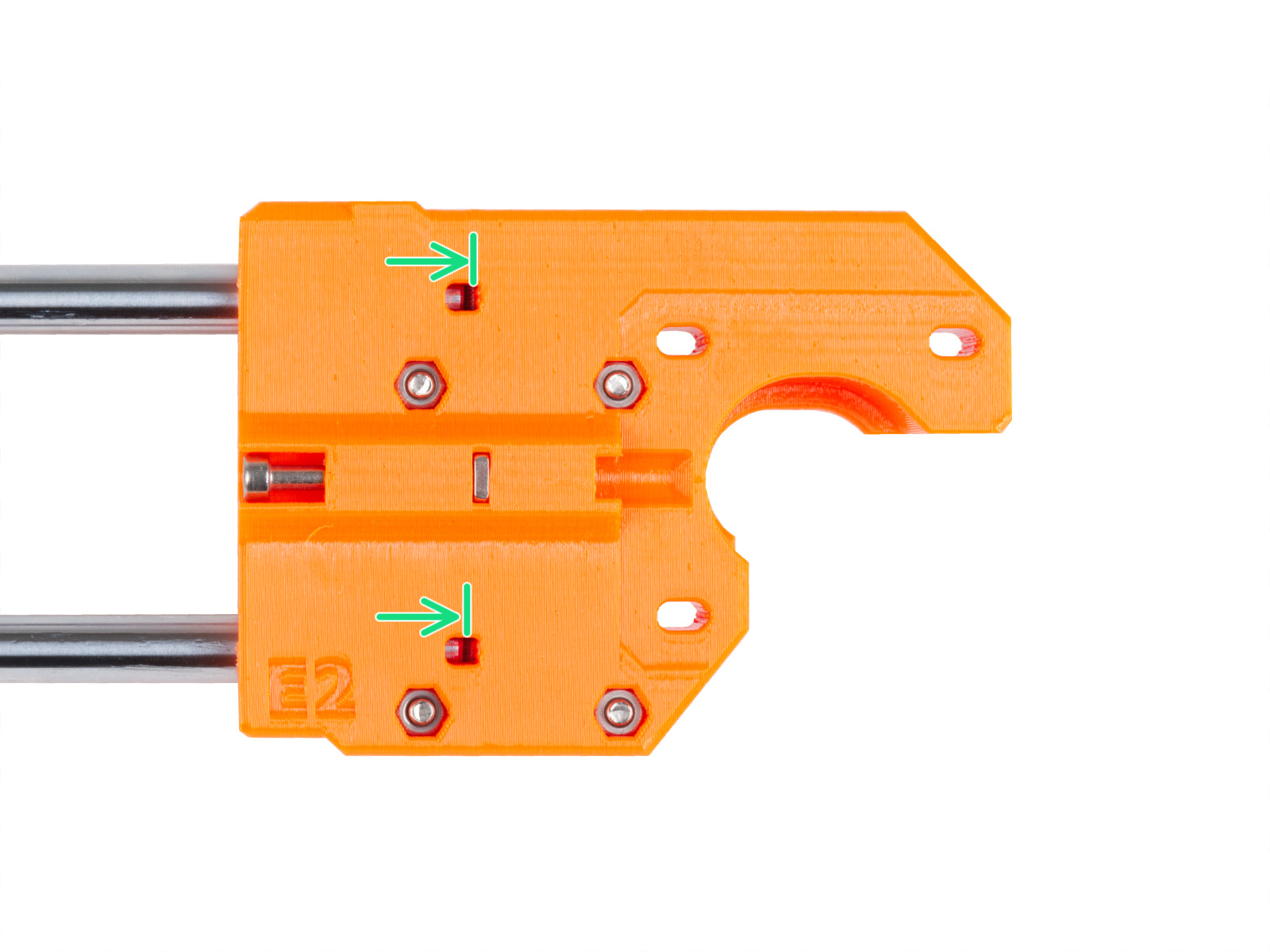 Assembling the X-axis: mounting the X-end-motor