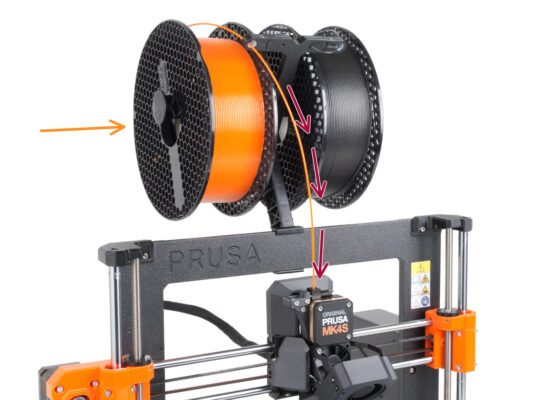 Loading a filament