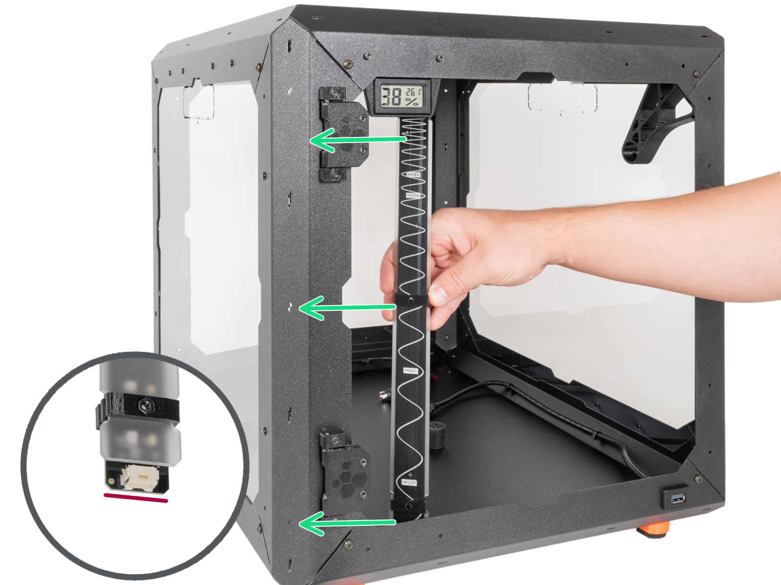 Mounting the LED strip