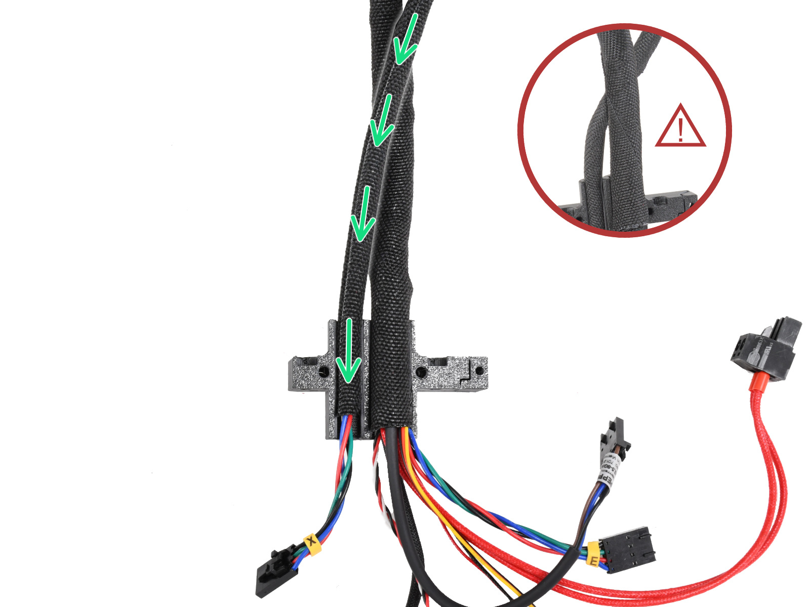 Montando el Ext-cable-holder