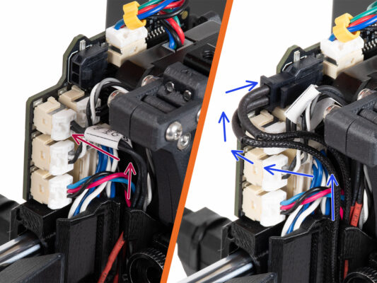 Connecting the hotend