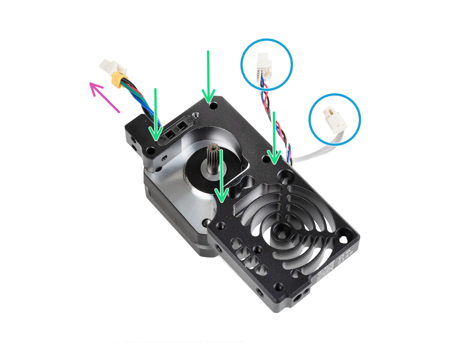 Zusammenbau des Extruders