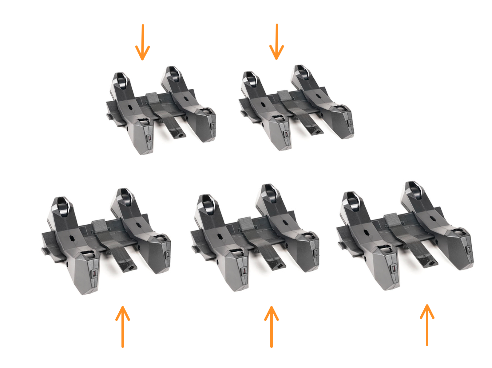 Finition des supports de bobine (moulés par injection)