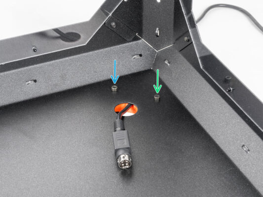 Securing the printer PSU cable