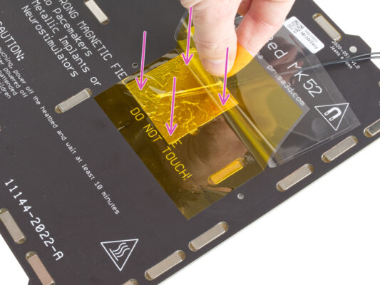 Befestigen des Thermistors