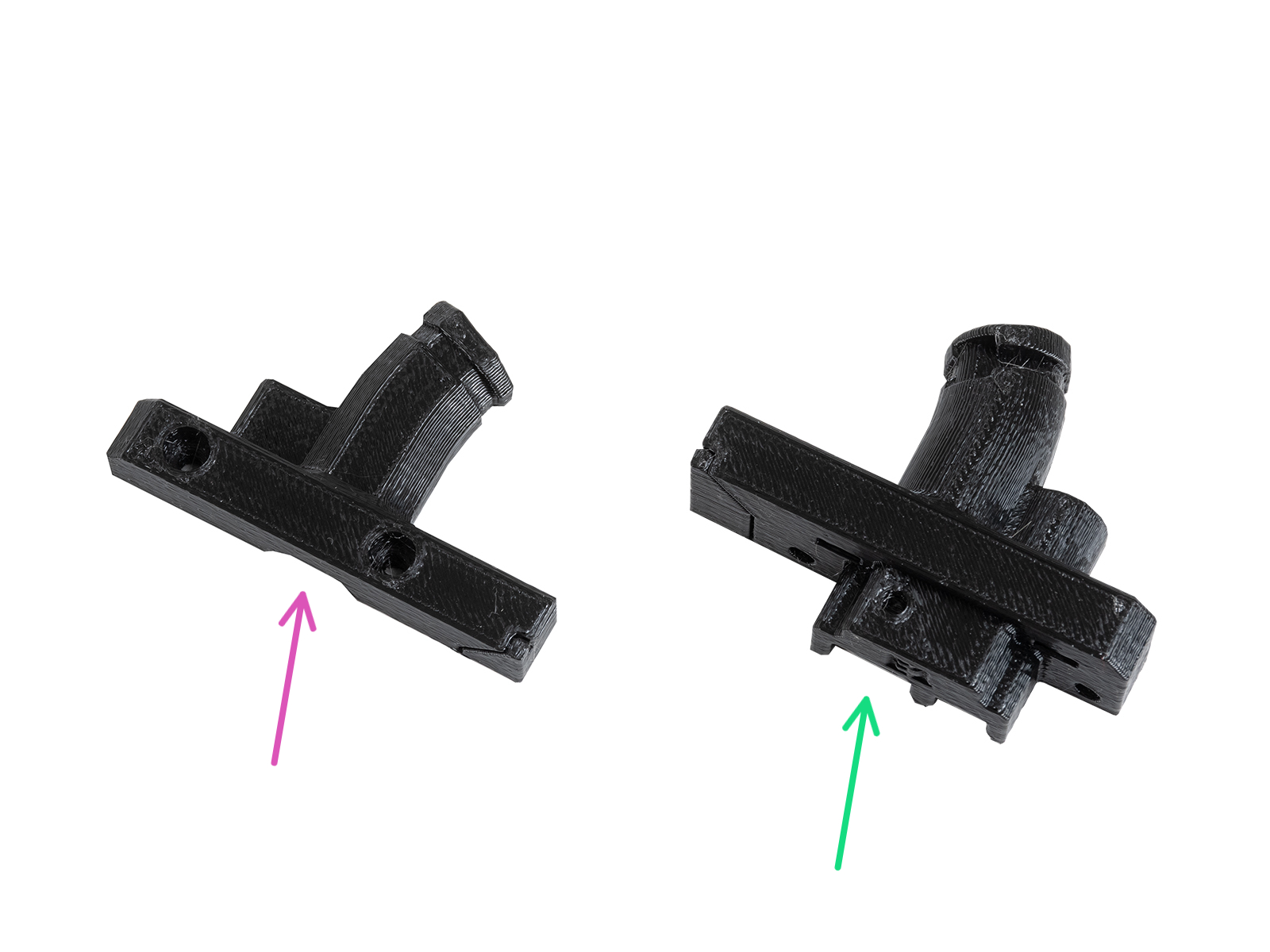 Attaching the Ext-cable-holder: parts preparation