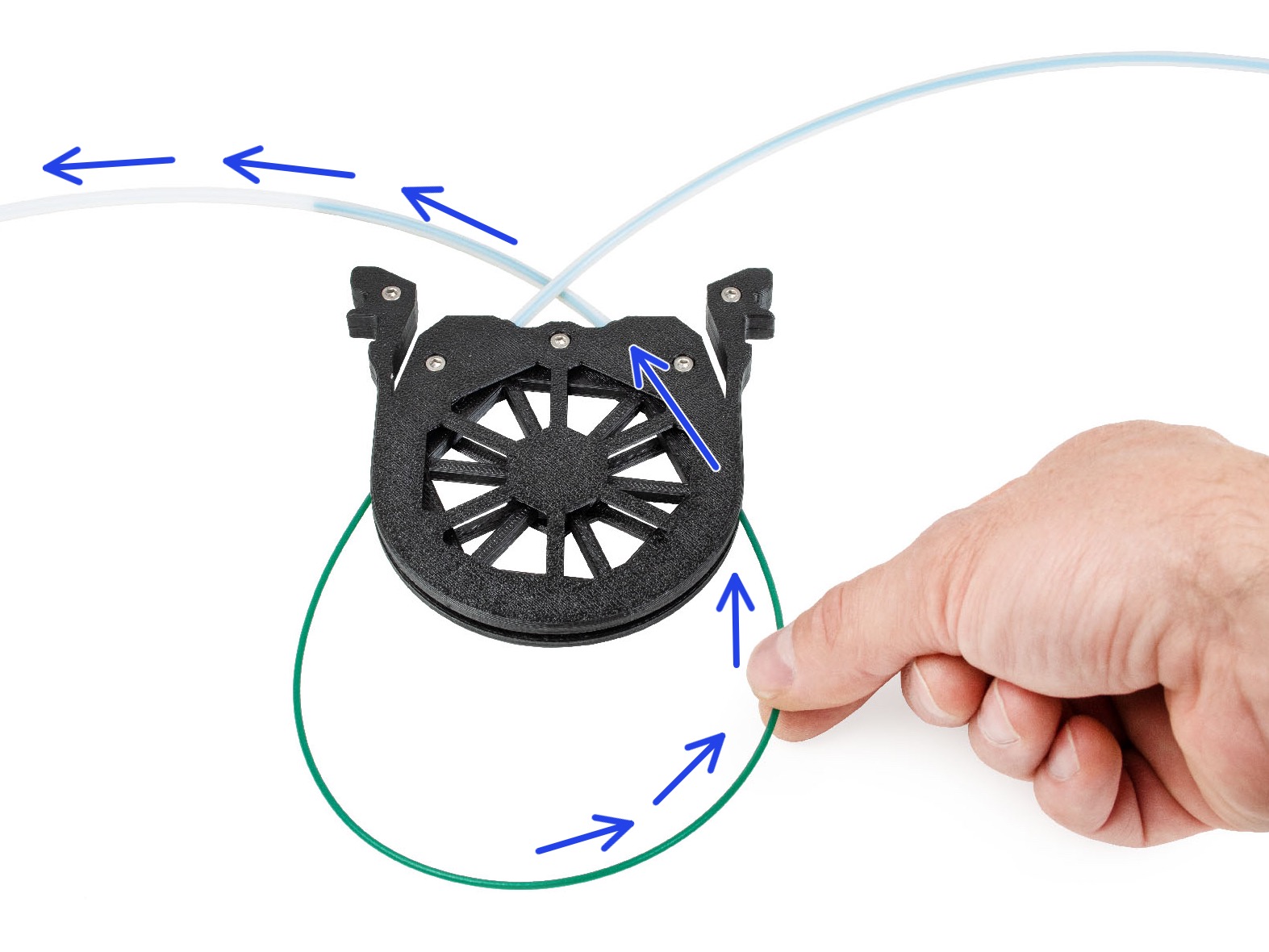 Loading a filament through the buffer