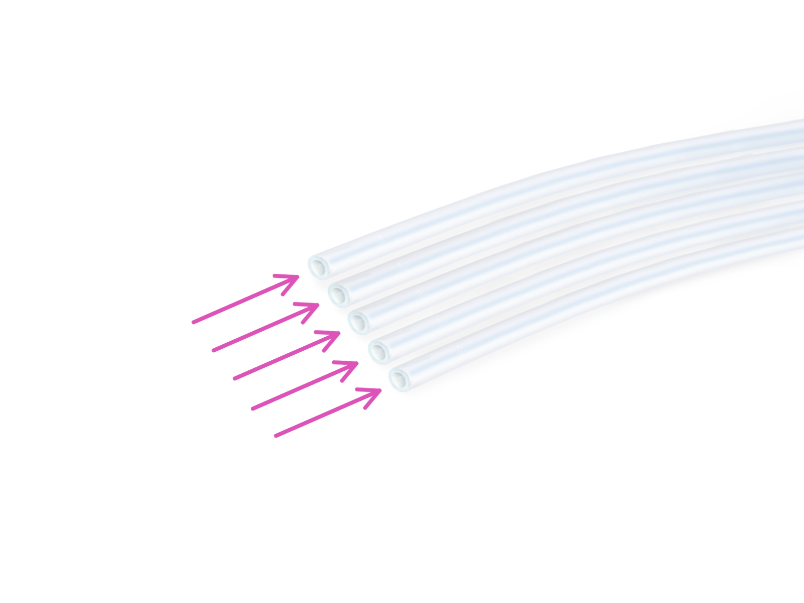 Vorbereitung der PTFE-Schlauchteile