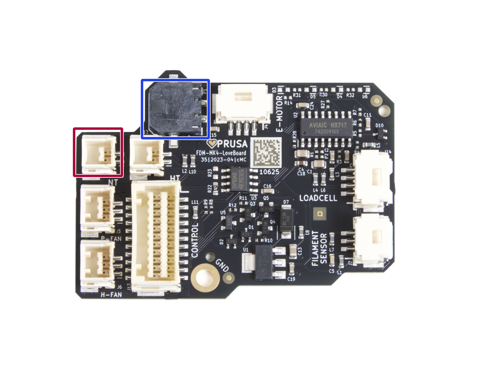 Connecting the hotend cables