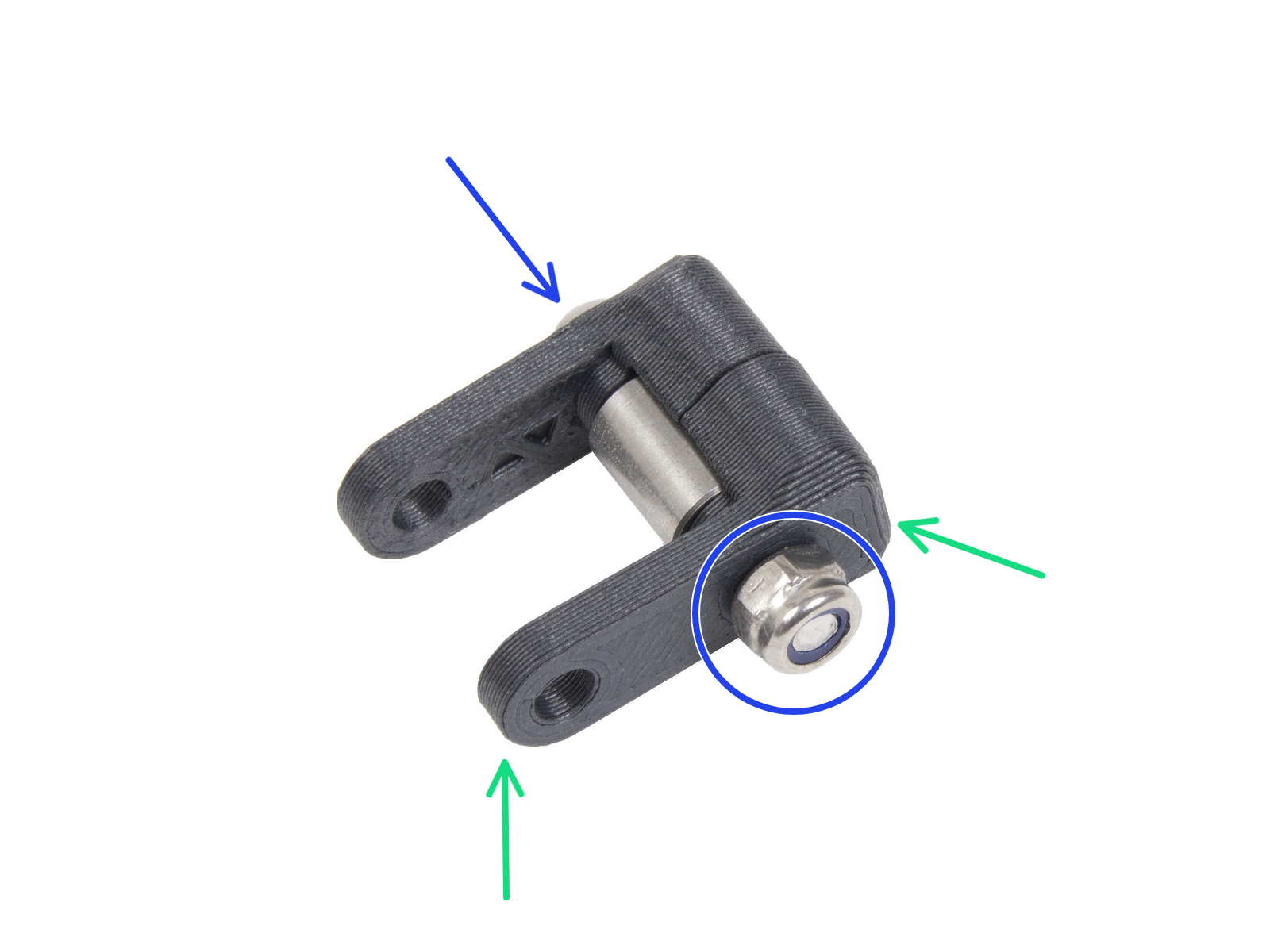 Assemblage de l'idler-swivel