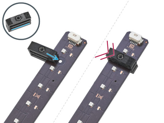 Assembling the LED strip