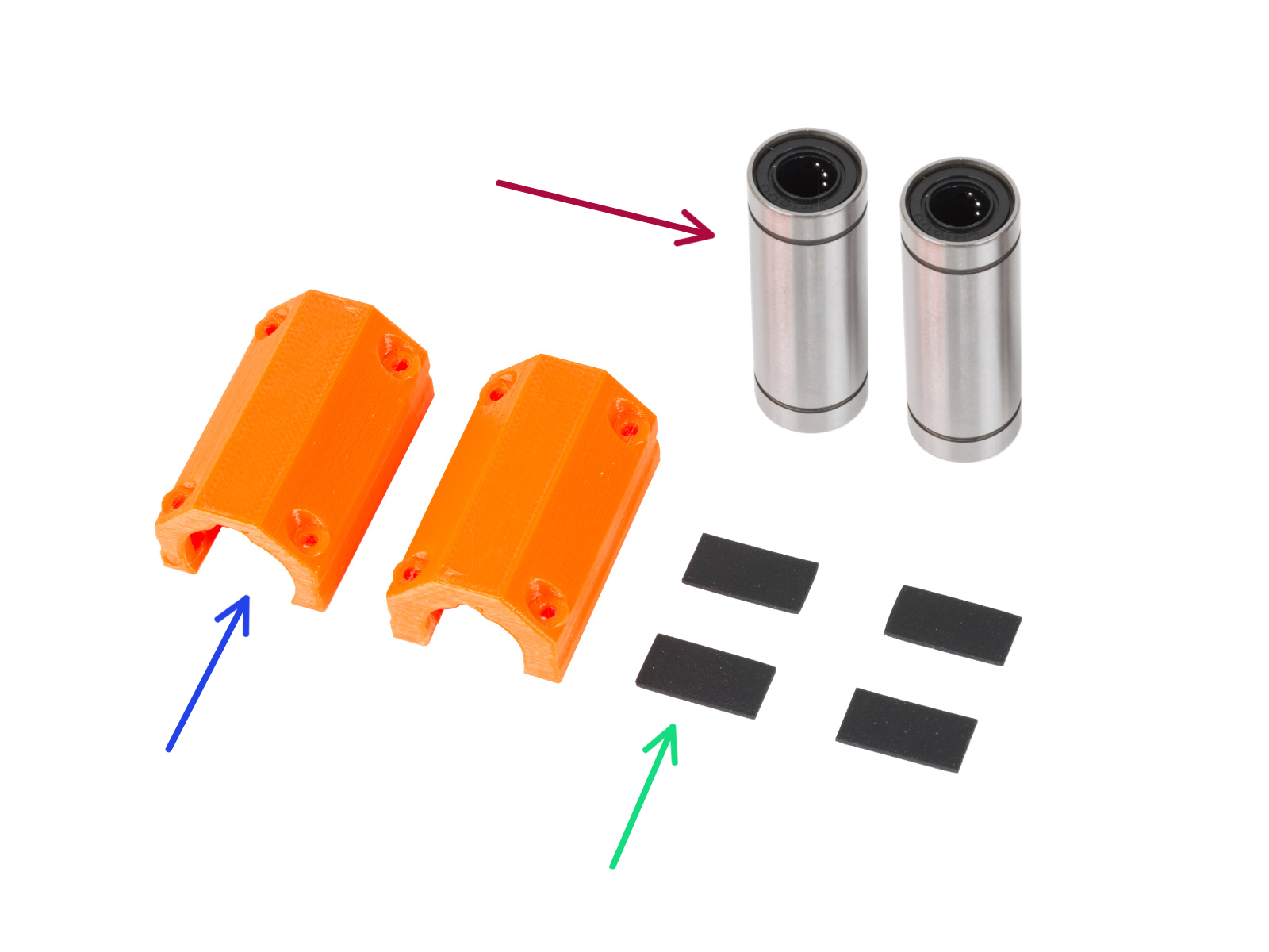 Mounting the bearings: parts preparation