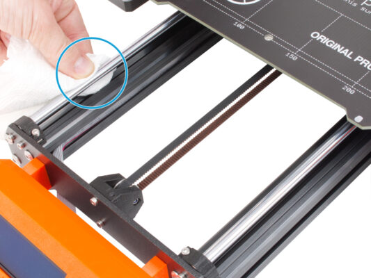 Y-axis smooth rods inspection