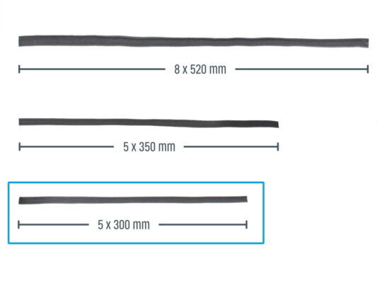 Anbringen des Ext-cable-holder: Vorbereitung der Teile