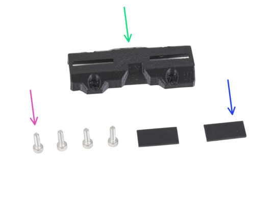 Assemblage du X-carriage-clip : préparation des pièces