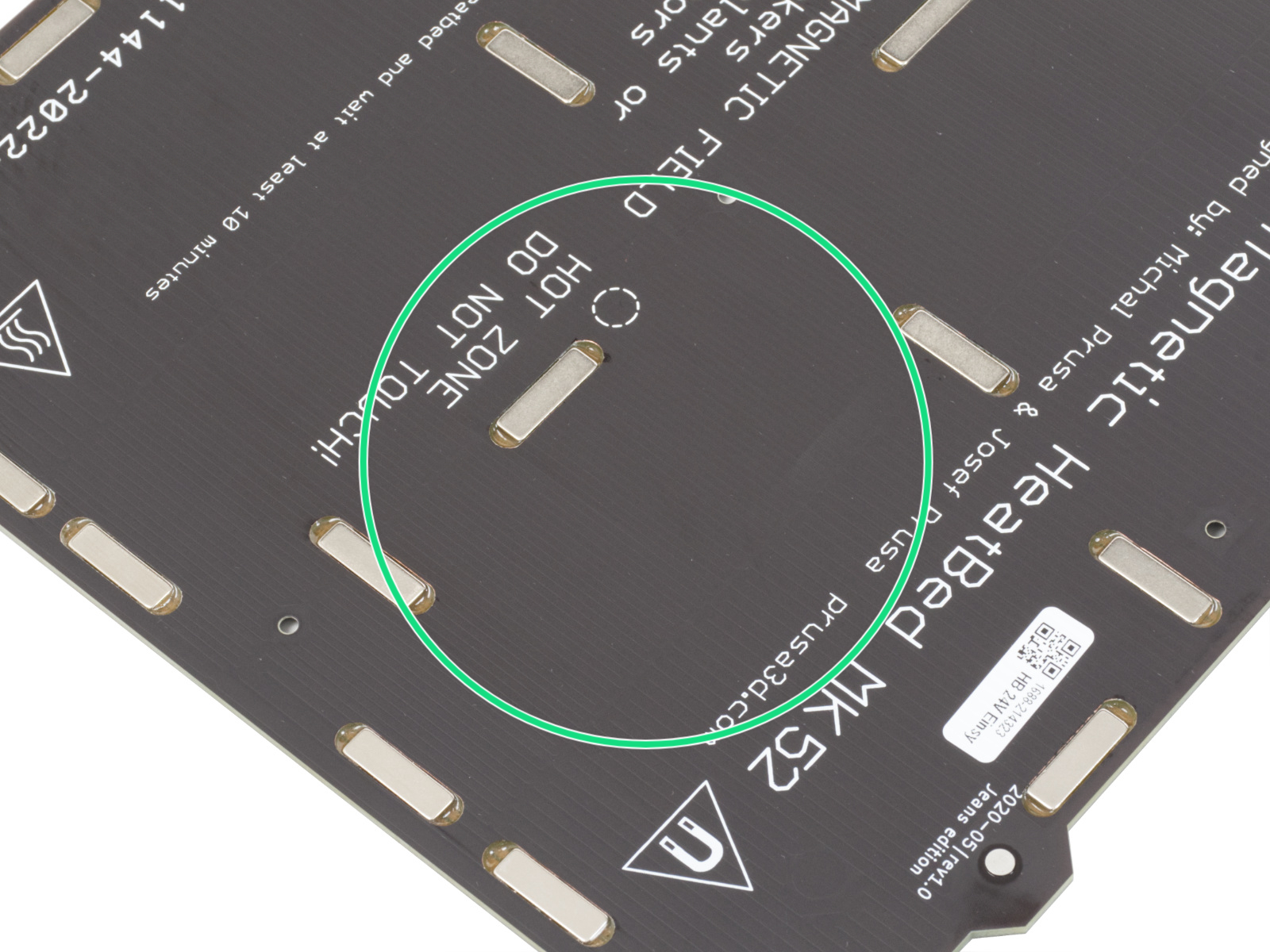 Vorbereiten des Heizbetts und Thermistors