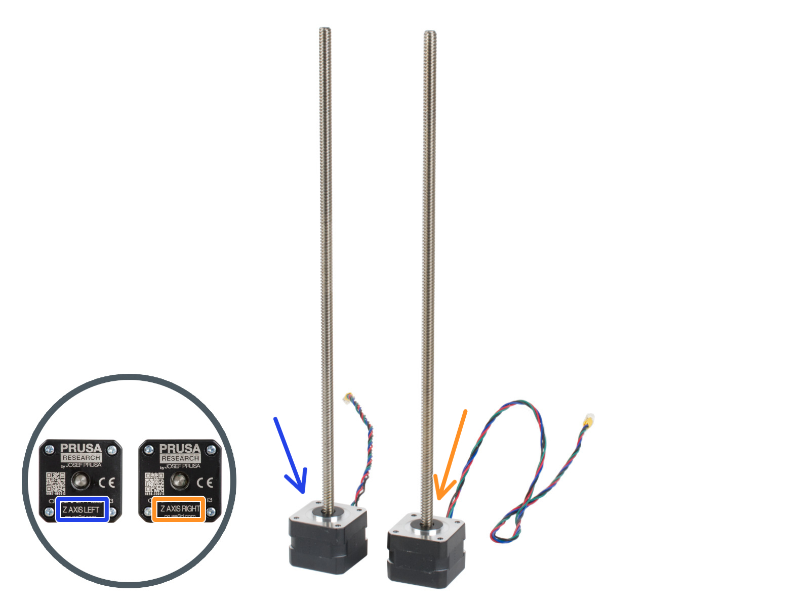 Z motor assembling: parts preparation