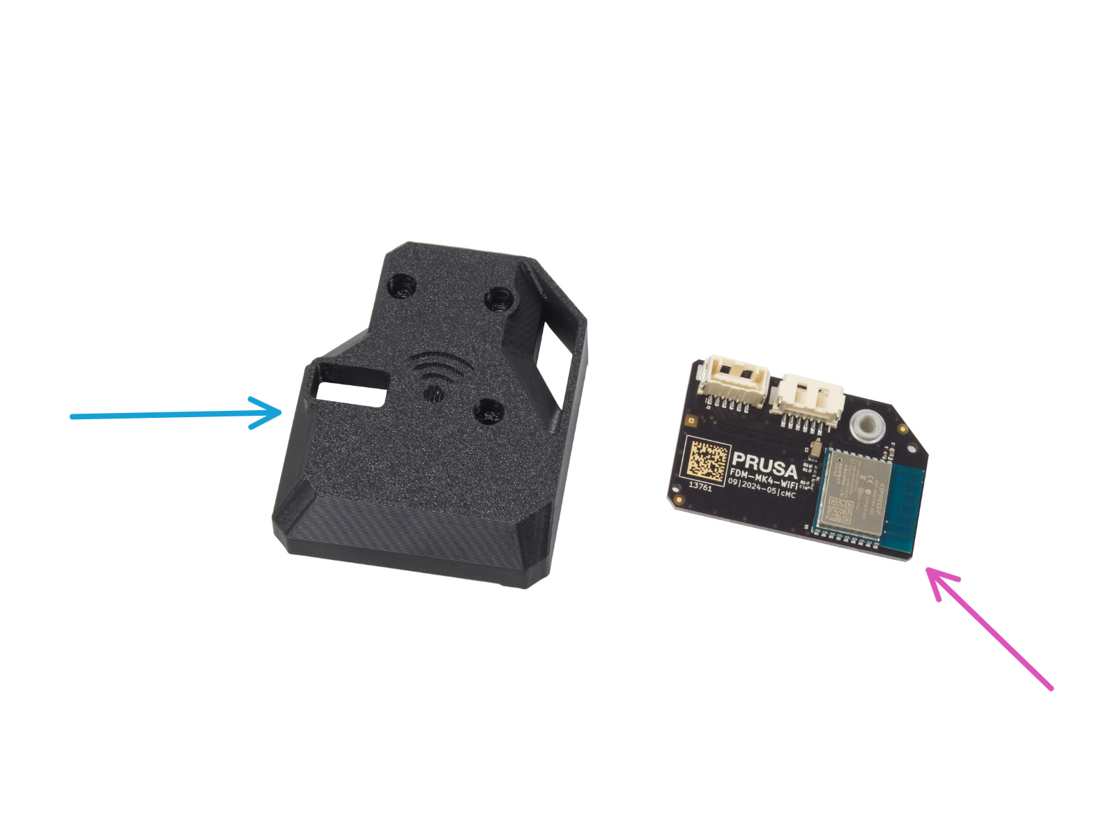 Guiding the heatbed cables: parts preparation