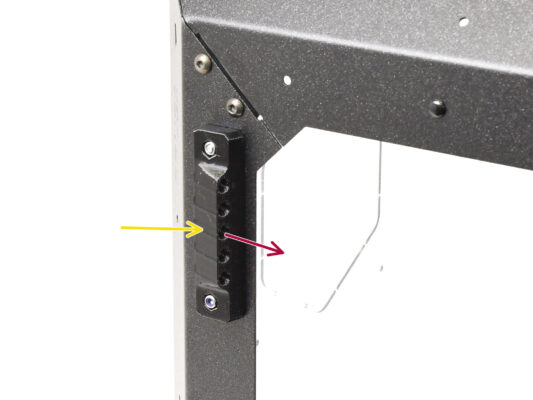 Installation du support latéral de PTFE 1