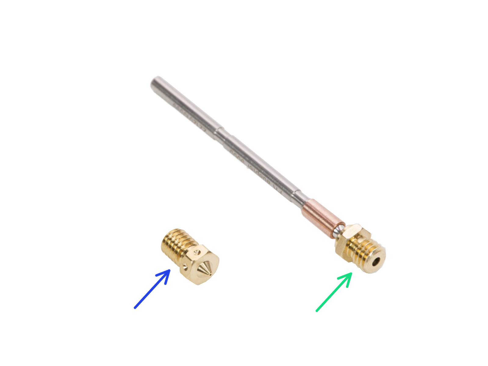 Einbau der V6-Düse: Vorbereitung der Teile