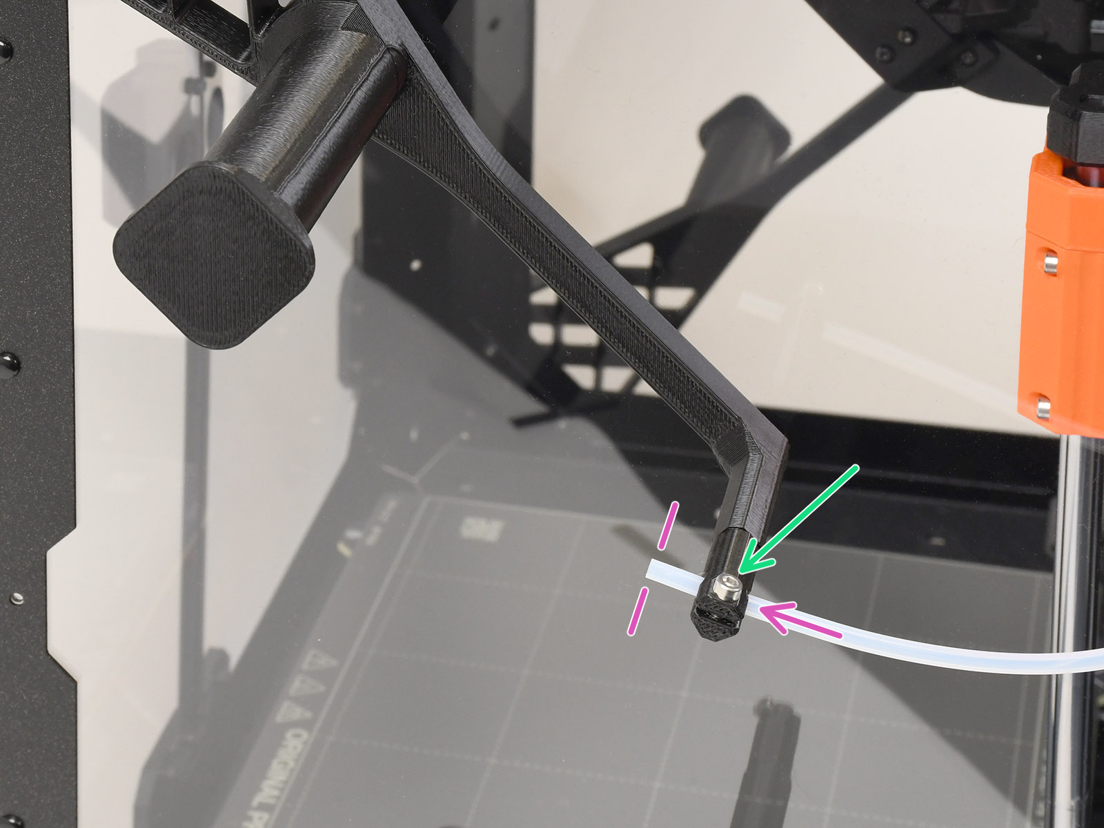 Installation du tube PTFE 2