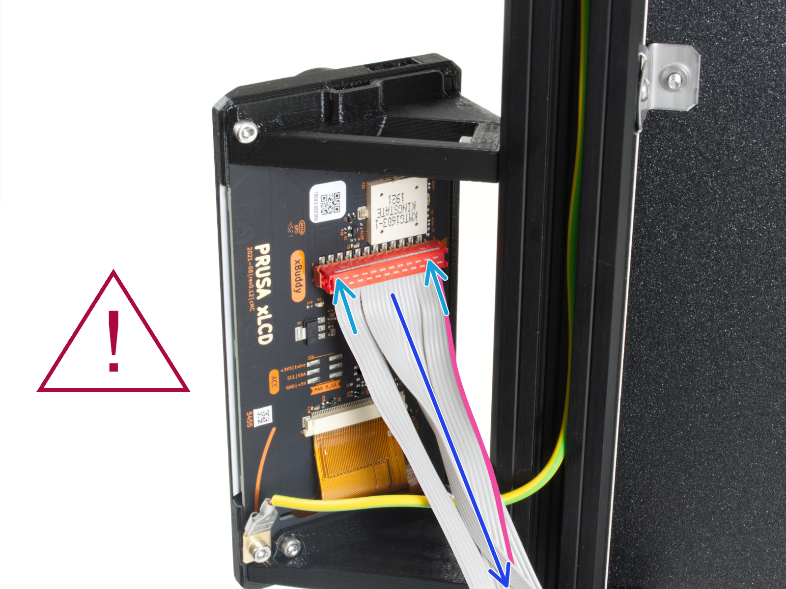 xLCD cable routing