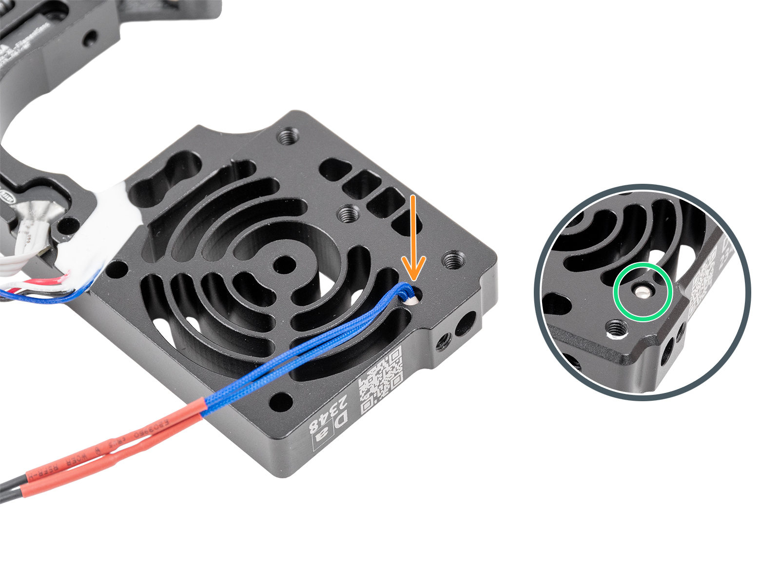 NTC thermistor securing