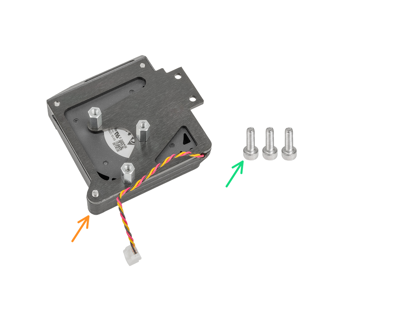 Print fan assembly & fitting: parts preparation