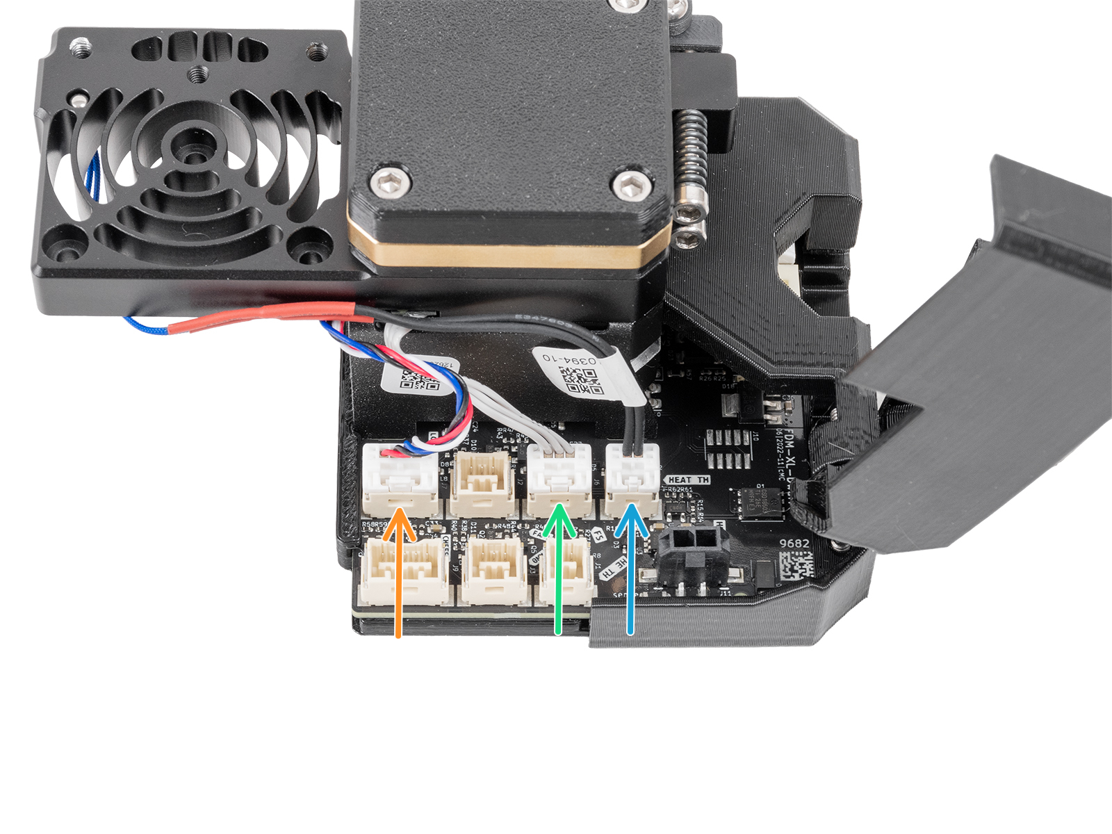 Nextruder cables connecting