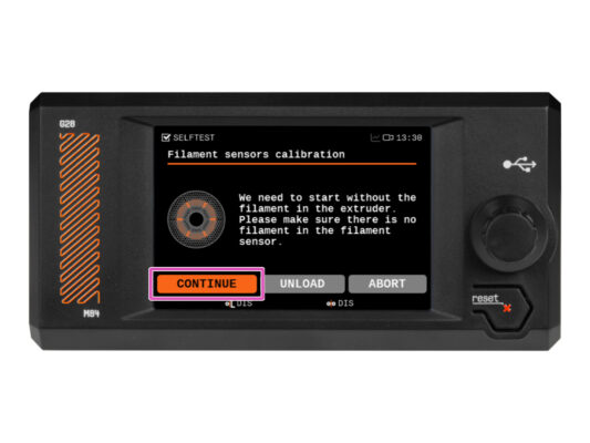 Asistente - Calibración del Sensor de Filamento