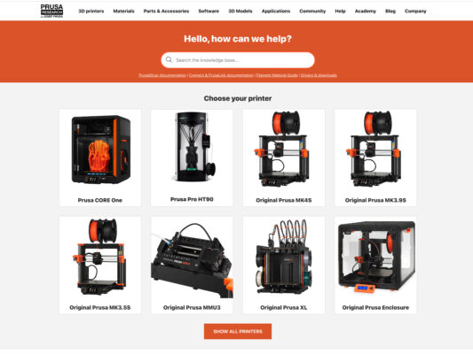 Base de conocimientos Prusa