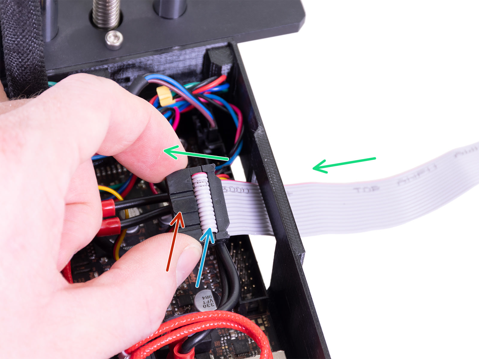 Connecting the LCD cable